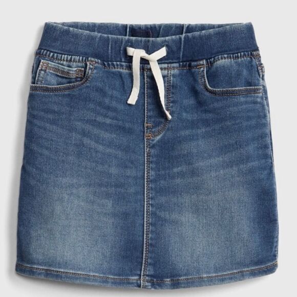 New With Tags Joe Fresh Kids Size Medium (7/8)‎ Blue Denim Skirt - Picture 1 of 11